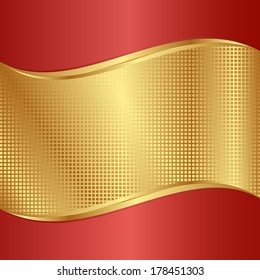 red and gold background