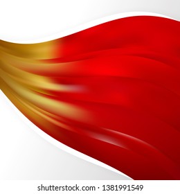 Red and Gold Background Design Template Illustrator