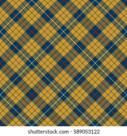 Red, Gold, Blue  and  White Plaid, Tartan Flannel Shirt Patterns. Trendy Tiles Vector Illustration for Wallpapers.