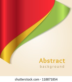 Red and gold business background, vector