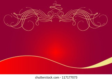 Red and gold card