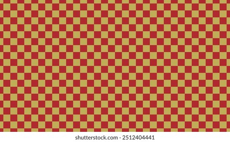 Red and gold checkered seamless pattern background