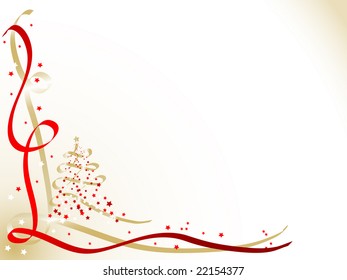 Red and gold christmas background
