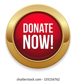 Red Gold Donate Now Button.