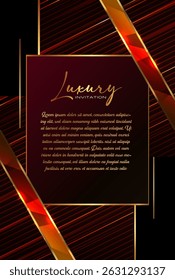 Red and Gold Elegant Wedding Flyer, Luxurious Decorative Design with Traditional Graphic Frame. Royal Celebration Mailer Design with Elegant Layout and Fashionable Graphics

