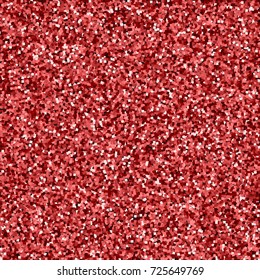 Red gold glitter. Scattered pattern on black background. Magnificent vector illustration.