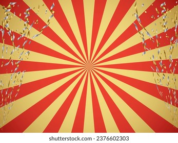 Red and gold halo background illustration