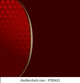 Red Gold Lace Background