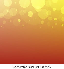 Red gold light bokeh bubble star light galaxy sky banner background