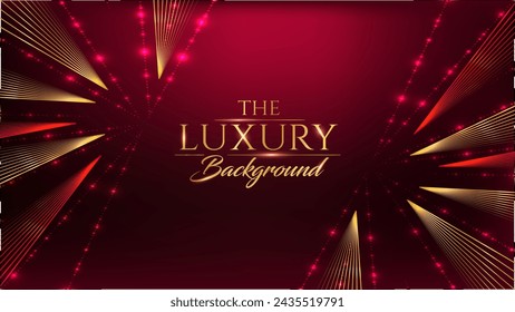 Red and Gold Luxury Background. Modern Classic Premium Design Template. Beautiful Marriage Invitation. Celebration Artwork for Business and Event occasion. Elegant Looking Creative Design Template.