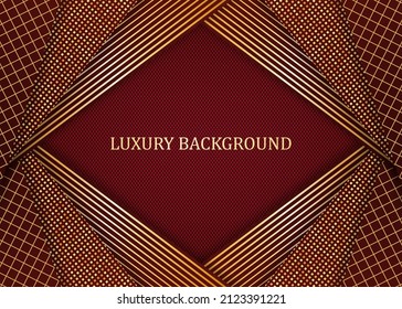 Red and gold luxury background. Vector illustration.