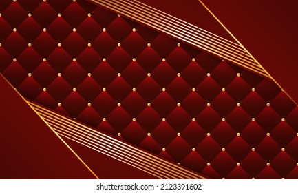 Red and gold luxury background. Vector illustration.