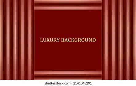 Red and gold luxury background. Vector illustration.