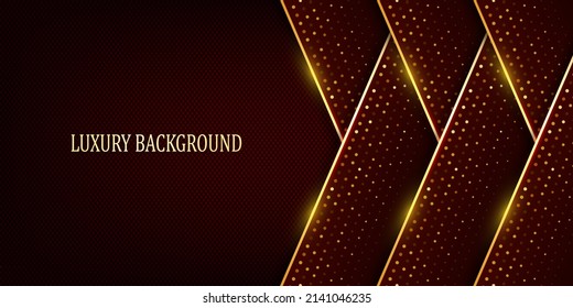 Red and gold luxury background. Vector illustration.