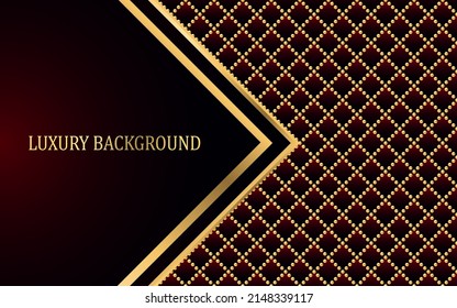 Red and gold luxury background. Vector illustration.