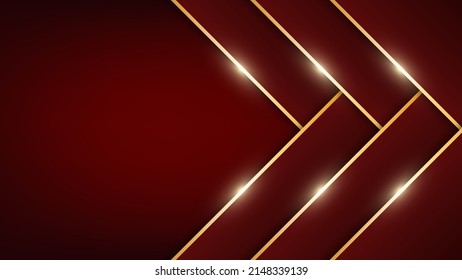 Red   gold luxury background  Vector illustration 