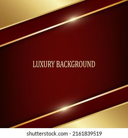 Red and gold luxury background. Vector illustration.