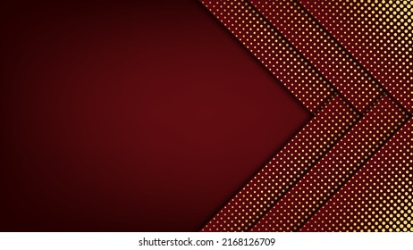 Red and gold luxury background. Vector illustration.
