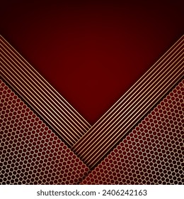 Fondo geométrico de lujo. Ilustración vectorial.