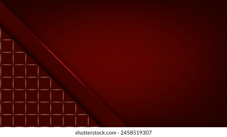 Red and gold luxury background. Vector illustration.