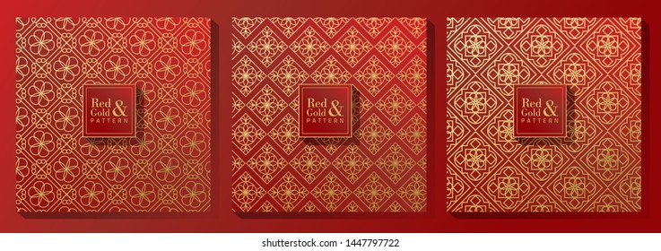 Red and Gold Luxury Pattern