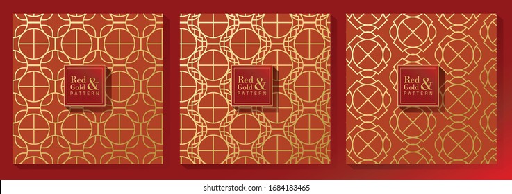 Red and Gold Luxury Pattern