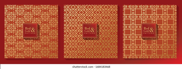 Red and Gold Luxury Pattern
