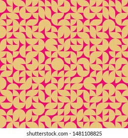 red and gold modern geometric pattern with textured truchet design for creative backgrounds, wallpapers, backdrops, textile and fabric