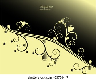 red and gold ornamental background, vector
