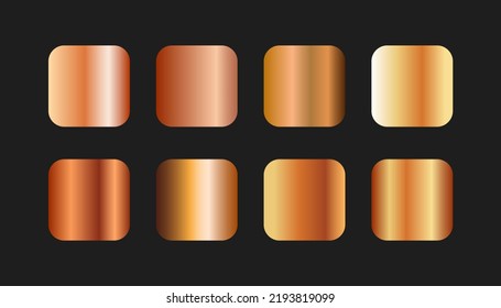 Red Gold pallete background texture vector. Luxury elegant, shiny, metallic and golden gradient set. Mesh vector. Design for frame, poster, ribbon, coin, abstract
