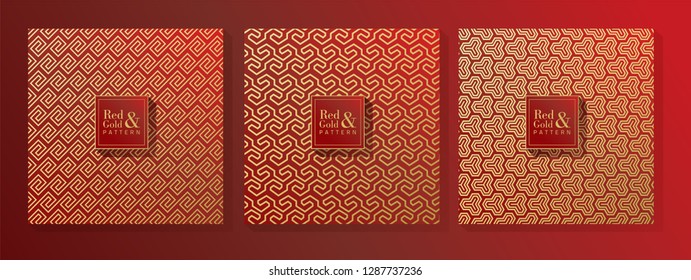 Red and Gold Pattern