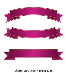 Red gold ribbon collection