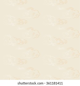Red gold seamless chinese pattern