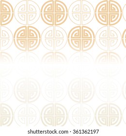 Red gold seamless chinese pattern