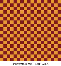 Red and Gold Seamless Pattern - Checkerboard squares repeating pattern design