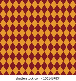 Red and Gold Seamless Pattern - Diamond argyle repeating pattern design