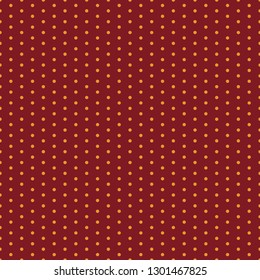 Red and Gold Seamless Pattern - Polka dots repeating pattern design