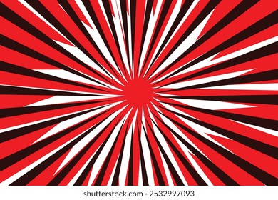 Red gold Sunburst Pattern Background. Red Sun Burst Gradient Wide