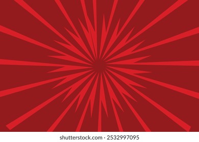 Red gold Sunburst Pattern Background. Red Sun Burst Gradient Wide