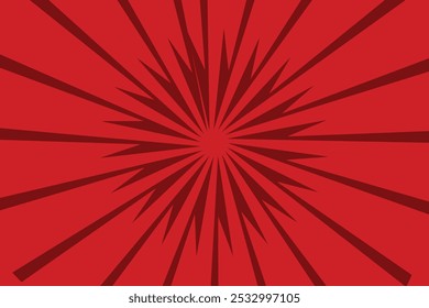 Red gold Sunburst Pattern Background. Red Sun Burst Gradient Wide