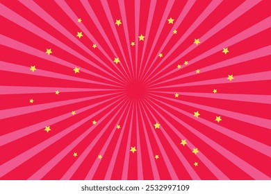 Red gold Sunburst Pattern Background. Red Sun Burst Gradient Wide