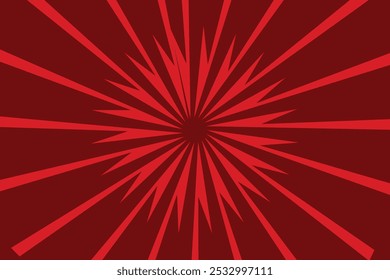 Red gold Sunburst Pattern Background. Red Sun Burst Gradient Wide