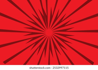 Red gold Sunburst Pattern Background. Red Sun Burst Gradient Wide