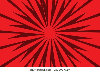 Red gold Sunburst Pattern Background. Red Sun Burst Gradient Wide