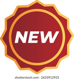 Red and Gold Themed Promotional Stickers

