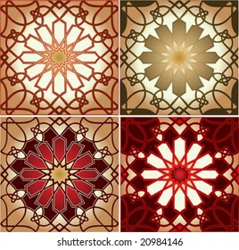 Ornamento Cuádruple Sin Maravilla De Oro Rojo