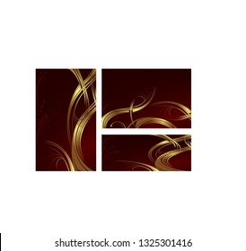 red gold vector blank ornate image