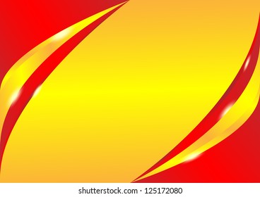 Red and gold wave background