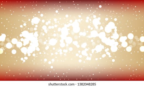 Red Gold and White Lights Background Image