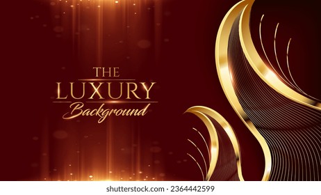 Red and Golden Background. Champion Winner Graphics.  Marketing promotional Layout.  Grand Ceremony Background.  Festival Celebration Template Design. 